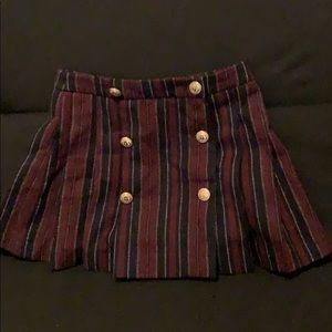 NWT Zara Girls Pleated Skirt Size 6